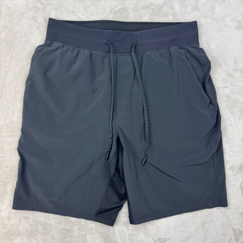 lululemon athletica Men's Navy Drawstring Athletic Shorts